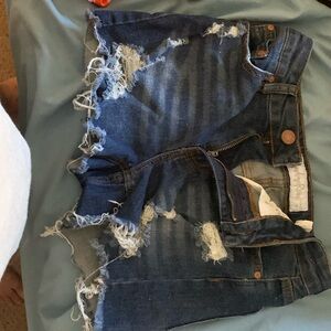 Indigo Rein blue jean shorts